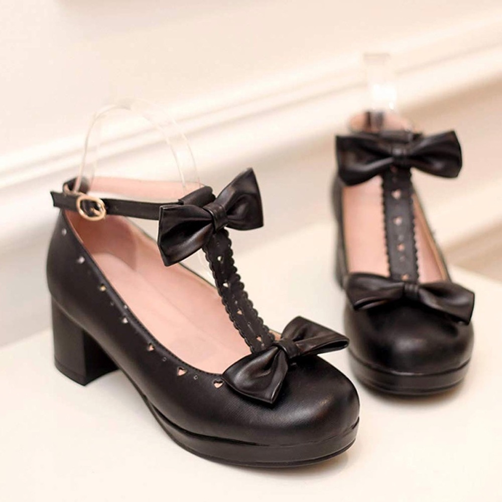 Vintage Baby Doll Chunky Heel Mary Jane Shoes